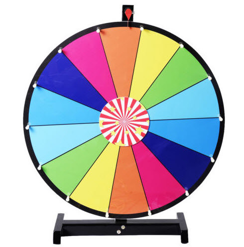 Wheel of fortune spin device