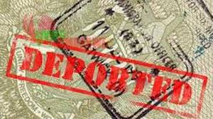 Deported stamp in passport